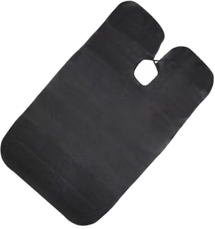 TOVINANNA Friseurumhang Haarstyling Umhang Leichtes Strapazierfähiges Haarschneide Cape Schwarz Mit Klettband Für Salon Und Zuhause