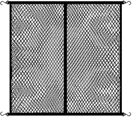 Gepäcknetz, LKW-Bett-Organizer, Hochelastisches Gepäcknetz, Doppelt Frachtnetz, Geeignet für Tägliche Leichte Lasten von LKWs, 1,2 m x 1,2 m Mit 4 Großen Haken, Dehnbar bis 2,1 m x 2,1 m