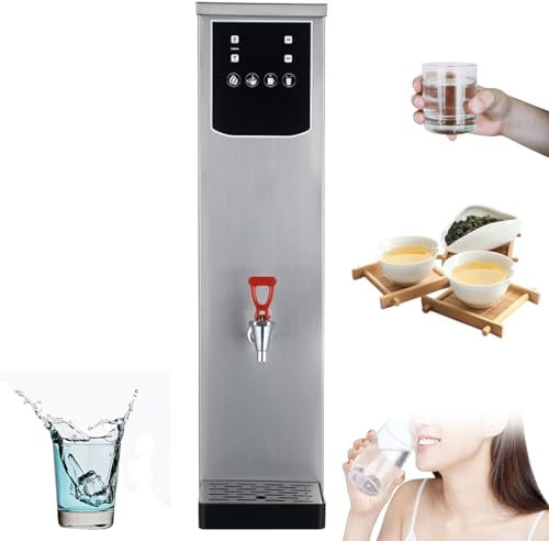 QYLTTDM Caldaia Ad Acqua Calda Commerciale da 20 Litri, Bollitore Elettrico per Acqua Istantanea, Bollitore per tè in Acciaio Inossidabile con Riempimento Automatico da 2,5 KW, Rubinetto Antigoccia