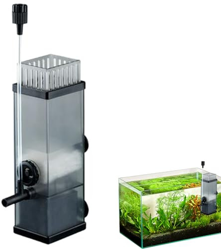 Kustimantu Aquarium Surfaces Skimmer, Skimmer d'aquarium pour Eau Douce, Skimmers de protéines Ultra Difficiles pour Aquariums d'eau salée – Nettoyeurs Silencieux pour Poissons d'eau de