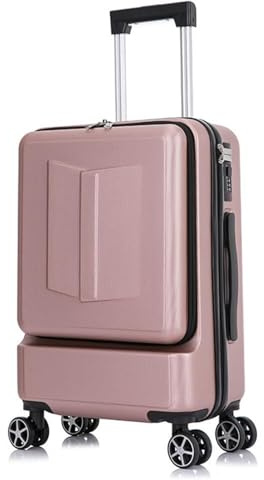 Yobohui Valise Rigide avec roulettes pivotantes et Serrure TSA Valise de Voyage légère à roulettes à Coque Rigide(Rose Gold,24 inch)