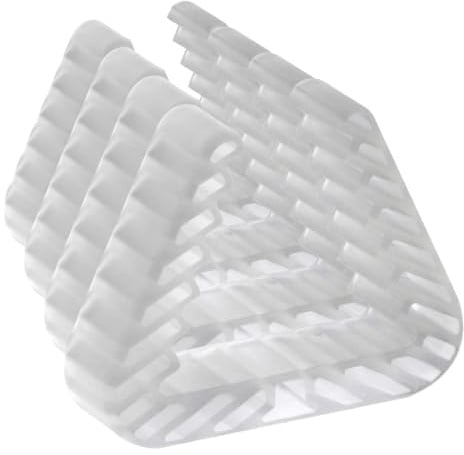 Burg Wächter Fensterklammer, Stabiler Klemmschutz aus Kunsstoff für Fenster und Türen, FKL 2090 T, Transparent (Packung mit 4)