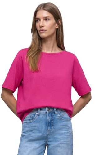 Damen Basic T-Shirt mit U-Boot-Ausschnitt