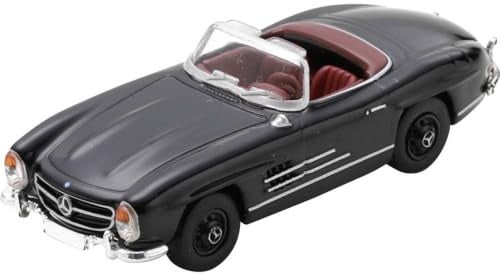 Schuco 1:87 M-B 300 SL Roadster Schwarz - Hochwertiges Diecast Modellauto im Maßstab 1:87, Modellauto, 1:87, Auto, Sammlermodell, H0