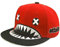 Belsen Kind Hip-Hop Hai Cap Baseball Kappe Hut (rot)