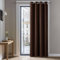 Deconovo Blickdichte Gardinen mit Ösen Verdunkelungsvorhänge Wohnzimmer Dicke Thermogardine Kälteschutz warm Hitzeschutz, 183x132 cm(HöhexBreite), Dunkelbraun, 1 Stück