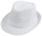 Sombrero Chistera de Copa de Fieltro Gorro de Ronda Mago con Cinta (Blanco, Adulto/56cm)