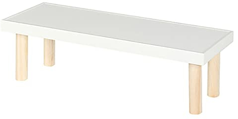 WIVAYE Tabouret en bois, support rectangulaire pour plantes de bureau, support de pot de fleurs, tabouret décoratif pour intérieur ou extérieur