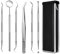 6pz Igiene Dentale Kit，Strumenti per Pulizia Denti in Acciaio Inossidabile，per Cura Orale Domestico Rimozione Tartaro