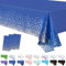 3 Stück Tischdecke Rechteckig Dunkelblau Party Tischdecke,137 * 274cm Tischdecke Einweg Tischdecke aus Kunststoff,wasserdichte Ölbeständig Tischdecken für Party,Picknick,Geburtstags,Hochzeiten