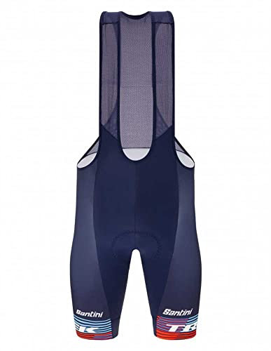 Bontrager Santini Trek Factory Racing Team Replica - Salopette da ciclismo corti blu 2023: XS (42/44)