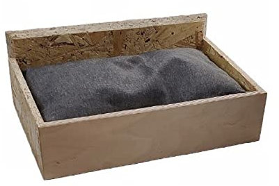QLS Regal für Kletterwand Kratzbaum Katzenmöbel Box Katzenliege Wandliege Brücke Teile für einen Katzenkratzer Wandmontage (Box mit Kissen 40 x 26 cm #E09483)