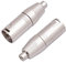 HUALEU XLR Male to RCA Female Adapter,Female RCA to XLR Male Plug Cable Adapter, XLR to RCA Converter Audio Connector for Microphone - 2 Pack