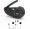 EJEAS Q8 Mesh 3.0 Group Intercom Communication System, Motorcycle Helmet Bluetooth 5.1 Headset with CVC Noise Reduction and Music Sharing for 6 People Full Duplex Talking at The Same Time(1 Pack)