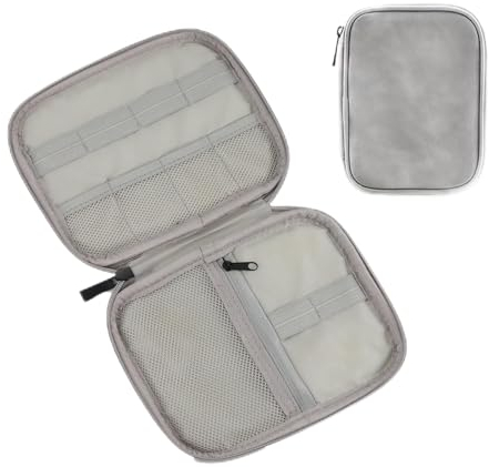 Tcahelly Uhrenarmband Aufbewahrungsbox,Smartwatch Band Wasserdicht Tragbare Aufbewahrungstasche Tasche Organizer-kompatibel mit Apple Uhrenarmband, Samsung Uhrenarmband,Weiß