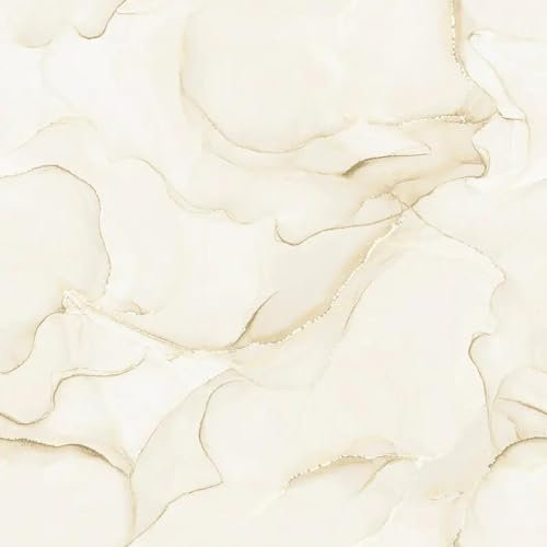 Elysian Marble Cream Wallpaper - Modern Contemporary Metallic Gold Effect - Trendy Stylish Feature Wall