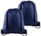 PLULON 2 Stück Kordelzugbeutel Großpackung Marineblau Kordelzug-Rucksack Kordelzug-Rucksack Cinch Sack Sport Gym Rucksack Taschen für Yoga Reisen Outdoor-Sport