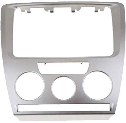 Marco Radio De Coche,Kit Montaje Autoradio Coches Reproductor de CD Radio/estéreo 2DIN Fascia Panel reinstala el Marco del salpicadero Recorte Instalar el Kit de Montaje for Skoda Octavia 2007-2009