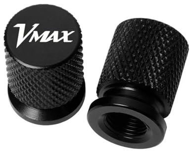 SEYXF Ventilkappen Für Yamaha VMAX V-MAX V MAX 1200 1700 Motorrad Zubehör Rad Reifen Ventil Stem Caps CNC Luftdichte Abdeckung VMAX1200 VMAX1700(Nero)
