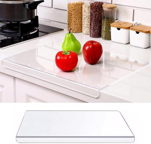Tabla de Cortar Acrílica - Tabla de Cortar de Acrílico Transparente - 5 mm de Grosor de Tablas de Cocina - Tabla Cocina Antideslizante para Cortar Frutas, Pan, Carne, Verduras, etc. - 40x30CM