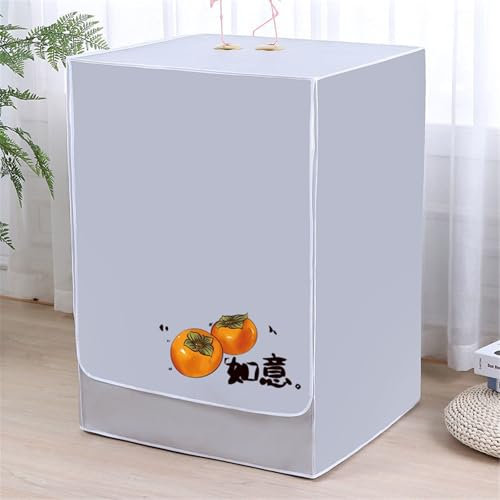 BAMFY Funda Lavadora Exterior Impermeable Totalmente AutomáTico Cubierta Lavadora Fundas Para Lavadora Y Secadora Hogar Decorar Funda Protectora Para Carga Frontal Cubre Muebles(5-7.5kg,C)