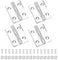 sourcing map Small Acrylic Hinges Plastic Clear Hinge 45 x 35mm Continuous Piano Folding Hinges with Hole and Screw for Aquarium Lid Crafts Display Stand Pack of 4 Transparent