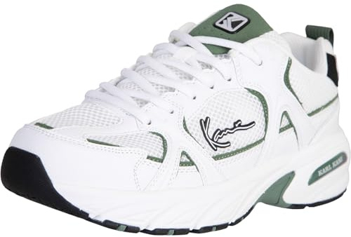 Karl Kani Prime Runner Sneaker Trainer Schuhe (White, EU Schuhgrößensystem, Erwachsene, Numerisch, M, 42)