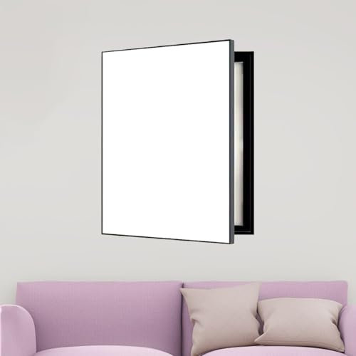 Stromkasten Verkleidung Weißer Dekorativer Stromzählerkasten mit Abschirmung, Vertikale Abdeckung für den Sicherungskasten zum Verstecken des Sicherungskastens, an der Wand Montierte Abdeckung(WXL-40