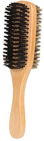 Herren Bartbürste aus Buchenholz Doppelseitig für Friseurbedarf
