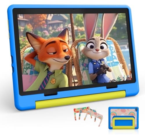 Laptok Tablet 10 Pulgadas Android 16, 24GB RAM 64GB ROM Control Parental | Pantalla IPS HD 1280×800, Batería 6000mAh, WiFi 6, Bluetooth 5.4, Tablet para Aprendizaje, Vídeos y Juegos, Azul
