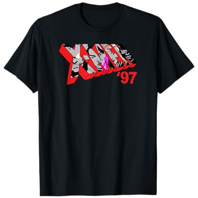 Marvel Studios X-Men '97 Logo Cable Psylocke Jubilee Sunspot T-Shirt