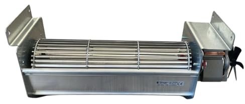 Ventilator AzFire 153455 – TGO 80/1 – 270/35 (für Pelletöfen) – Länge 383 mm, Durchmesser Lüfter 80 mm, Länge Lüfter 270 mm, Förderleistung 337 m³/h, Leistung 82 W