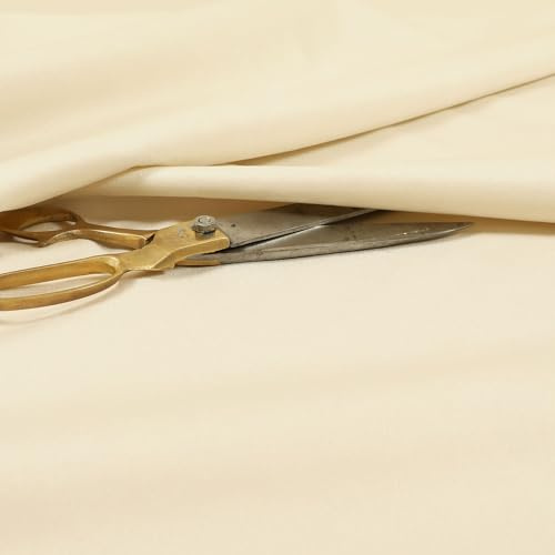Soft Low Velour Velvet Upholstery Fabric, Cream | By The Metre, Faux Velvet