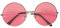 PARTY DISCOUNT Brille 70er Jahre mit pinkfarbenen Gläsern