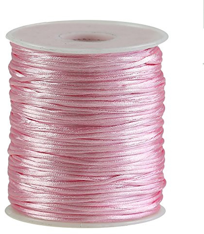 Satin-Schnur 80m x 1mm Flechtschnur Kumihimo Bastelschnur Geschenkschnur