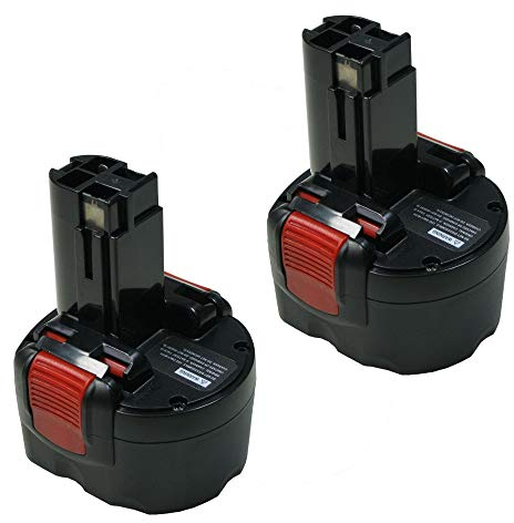 2x Hochleistungs Ni-MH Akku, 9,6V / 2000mAh ersetzt Bosch 2607335682 2607335273 2607335271 2607335272 2607335453 2607335469 2607335539 2607335707 2607335540 2607335674 2607001380 260700180 2607300002
