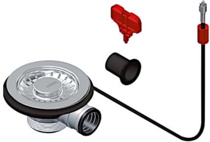 Franke FRAGRANIT - Tuyau d'échappement semi-intégral avec raccord excentrique et trop-plein, pièce de rechange, 112.0389.090, Autres