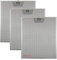 KIT 3 pcs. FILTRI ALLUMINIO per CAPPE FABER mm.253 x 300 x 8