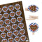 Oktoberfest Klammern, 24er Set: Bayerische Holzklammern, Bayern Deko, Lebkuchenherzen, Für Tüten & Give-Aways, Geburtstag & Party, Wiesn Dekoration, Oktoberfestdeko Bayerisch, Tischdeko, Ø 4 cm