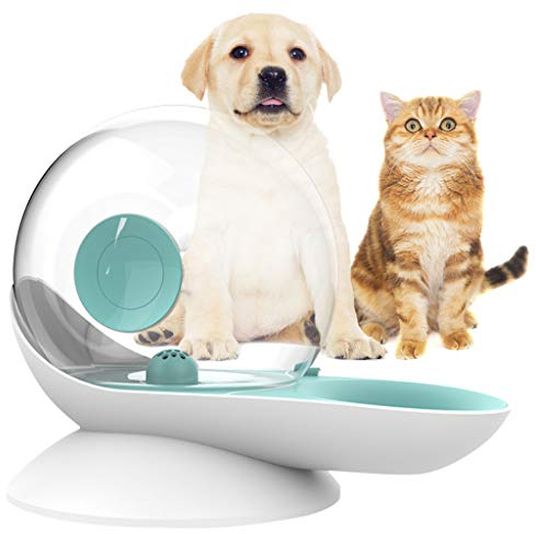 OldPAPA Distributeur d'eau pour Chien, Abreuvoir à gravité pour Chat, Forme d'escargot, Fontaine d'eau pour Chat Automatique, Distributeur de Bol d'eau pour Chien - Niveau d'eau Facile à Voir