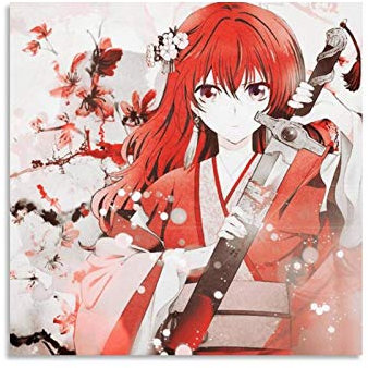 WSDSX Yona Akatsuki No Yona 52 Anime-Poster, Cartoon-Druck, HD Leinwand, Wandkunst, Geschenke, Heimdekoration, Raumdekoration, Poster, 40 x 40 cm