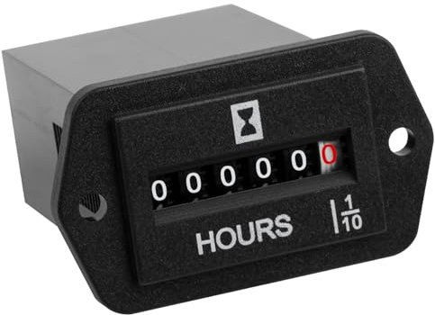 Mechanischer Runleader-Snap-In-Betriebsstundenzähler, Volt.AC 110 V bis 250 V, akkumulierte TOT-Stunden, Datenspeicherung für Rasenmäher, Golfwagen, Gabelstapler, Elektroauto und andere. (AC)