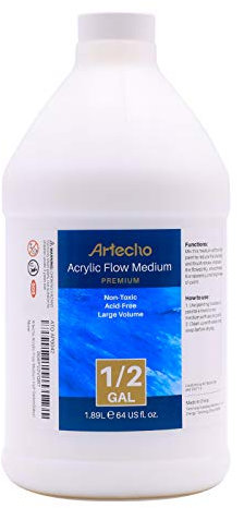 Artecho Pouring Effects Medium 64oz / 1.89L, Acrylic Medium for Acrylic Paint, Premium Acrylic Paint Thinner