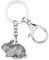 DUOWEI Porte-Clés Lapin De Pâques Animaux Anneau Sac À Main Décoration Pour Femme Filles Breloques Cadeaux (Argent)