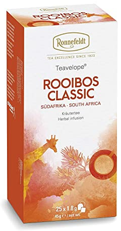 Ronnefeldt Teavelope Rooibos CLASSIC, Kräutertee mit Tro 25 Beutel, 45 g