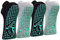 HYCLES Anti-Rutsch-Socken Damen - 4 Paar Yoga, Pilates, Barre, Tanz, Ballett, Trampolin, Krankenhaus Schwarz*2+Grau*2 35-40