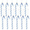 GWHOLE 12 Stück Zuckerstangen Weihnachten Anhänger Weihnachtsbaumschmuck Zucker Stange Weihnachtsdekoration Blau 13cm