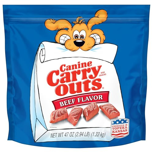 Canine Carry Outs Beef Flavor Dog Treats, 47oz Bag
