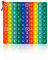 jiuzcare Push Bubble Fidget 20x20cm Pop Fidget Toys Bubble Stressabbau Spielzeug Multiplikator Werkzeug Pädagogisches für Kinder Aufklärung Digitaler it Sensory Fidget Spielzeug Lernspielzeug