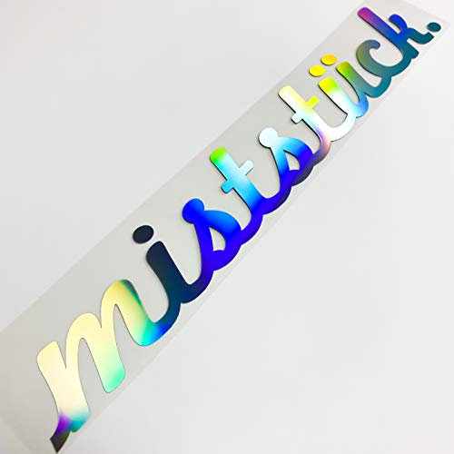 Frauenauto Aufkleber Girlscar Ladylike Carbie Ladydriven Bad Girl Girlsdriven Low Lady Femaledriven Ladys Sticker (miststück 55cm x 8,7cm, Oilslick Silber)